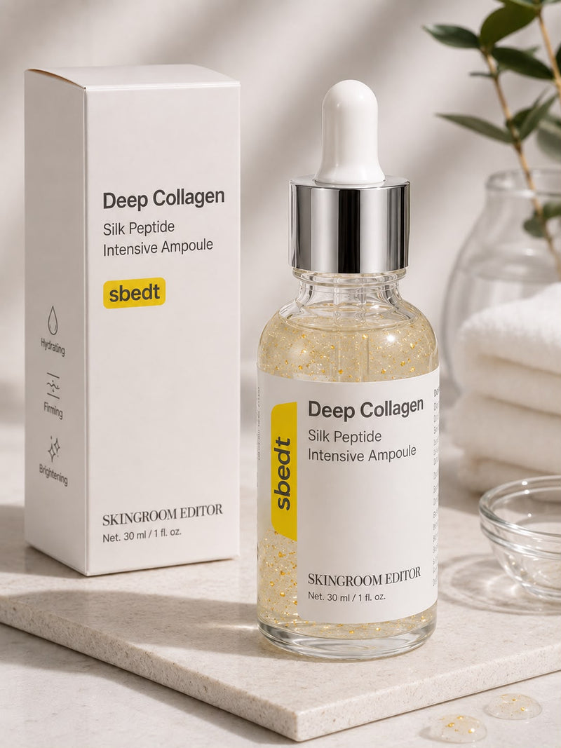 Frasco con gotero de la ampolla facial Deep Collagen de 30 ml