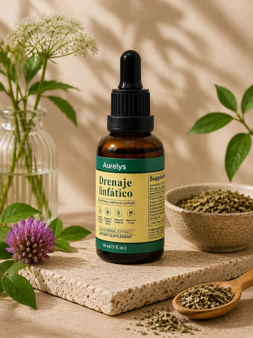 Frasco con gotario de las gotas herbales Aurelys de 30 ml