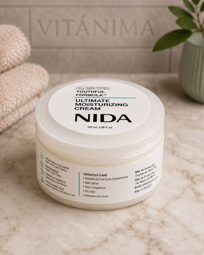 Crema NIDA en estación de cuidado facial VITÁNIMA