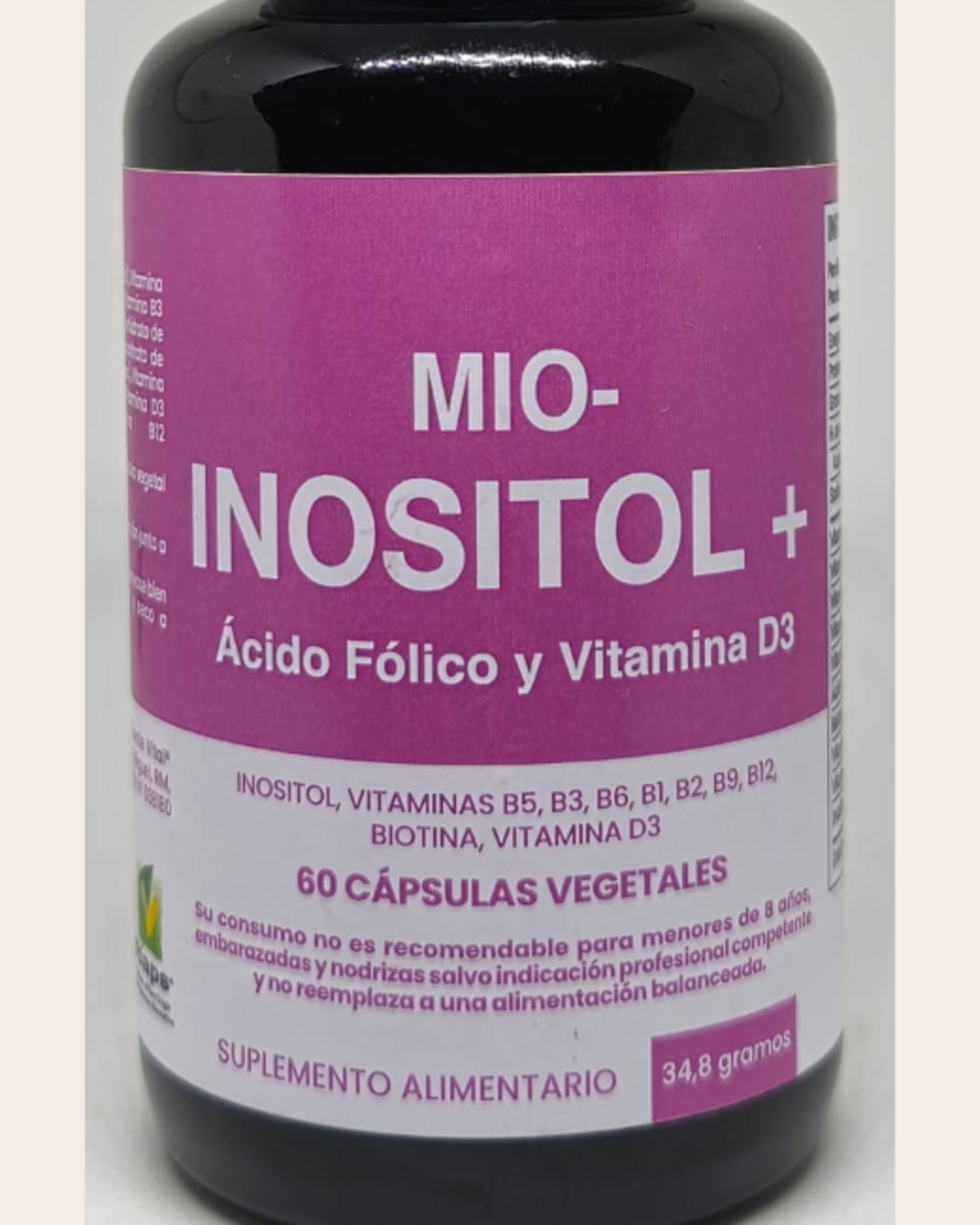 Myo-Inositol — etiqueta frontal real