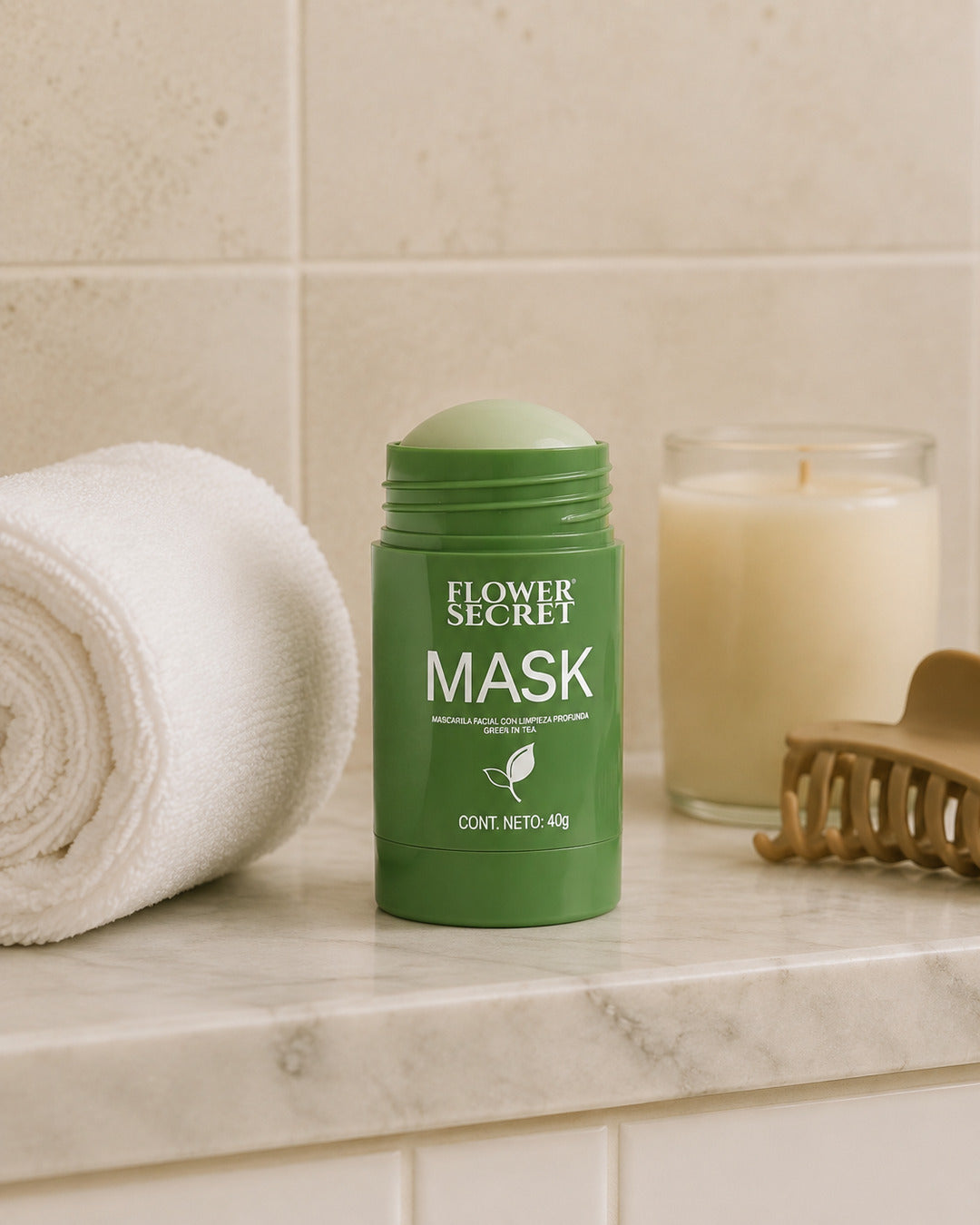 Mascarilla Flower Secret · escena