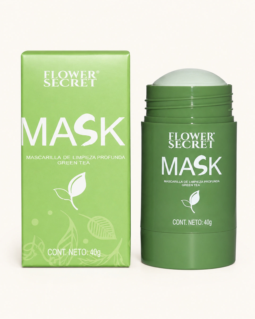 Mascarilla Flower Secret · etiqueta frontal