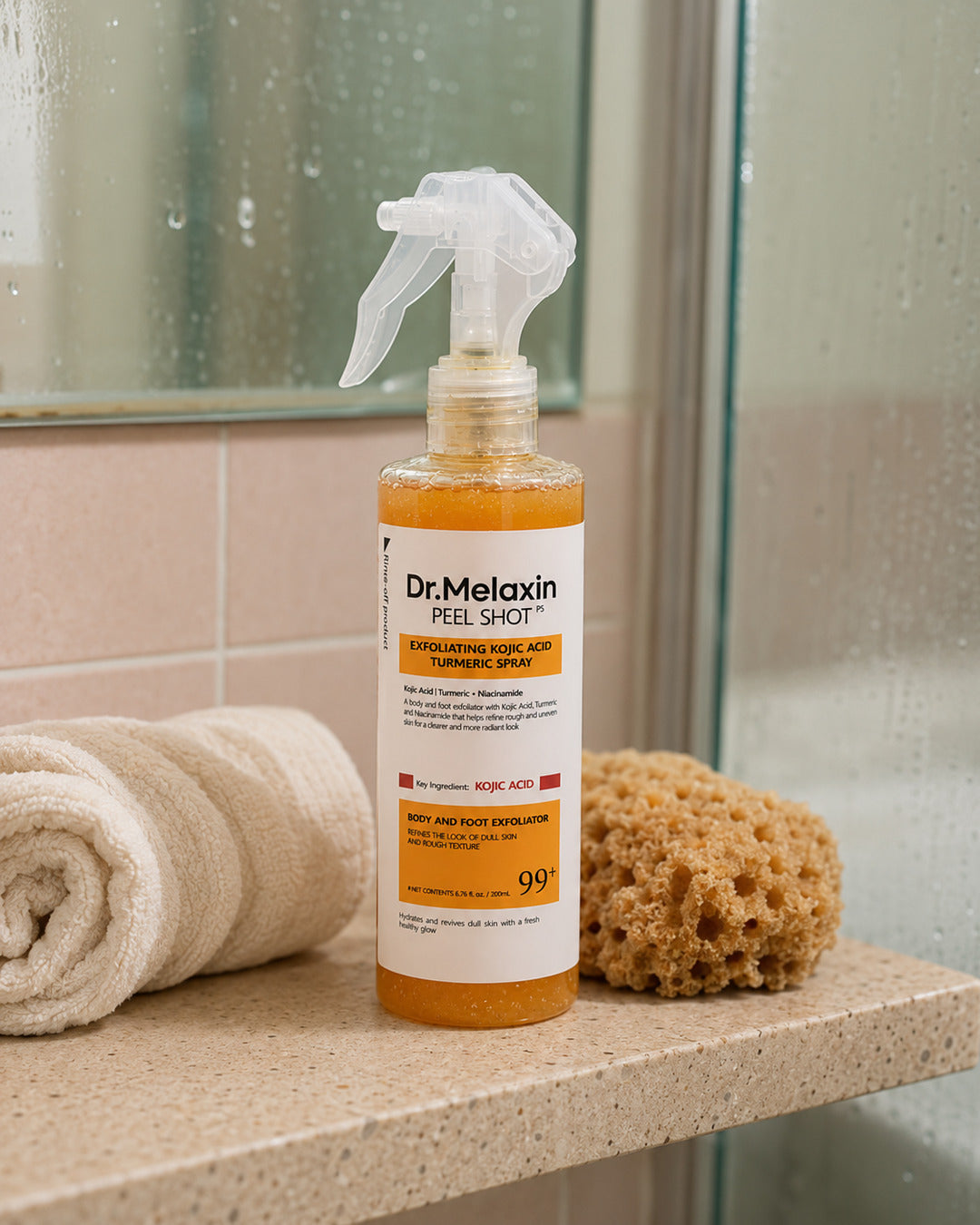 Melaxin Peel Shot · escena de baño