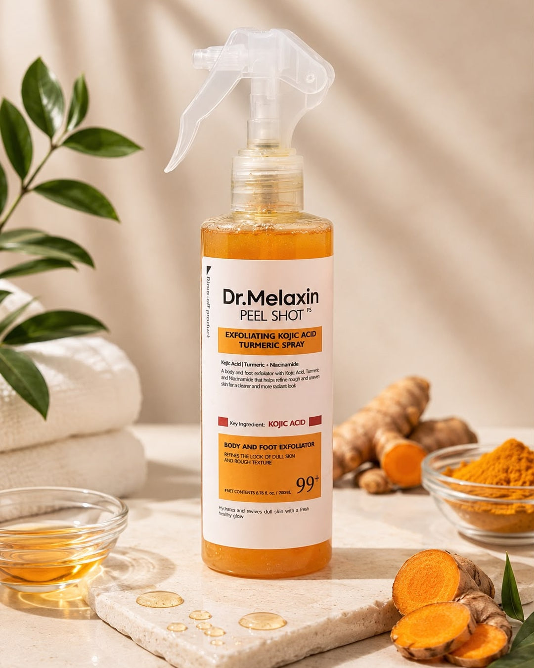 Melaxin Peel Shot · etiqueta real