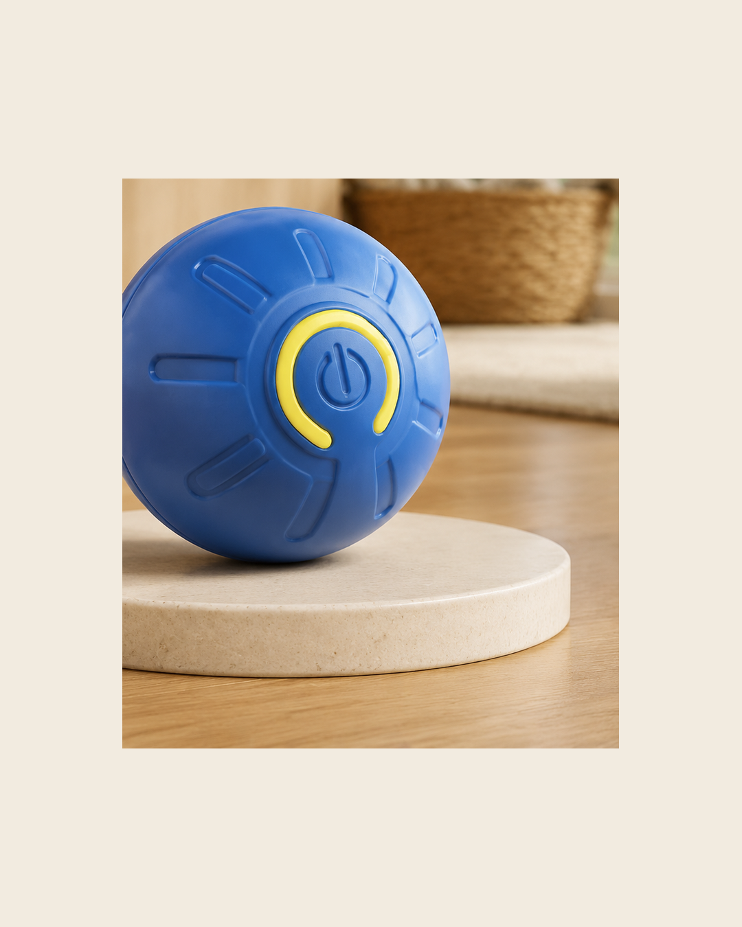 Vista cercana del diseño de la pelota inteligente