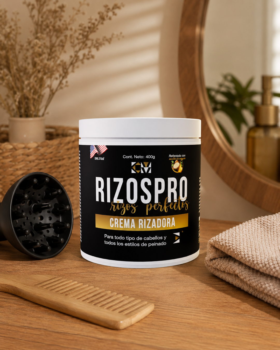 Rizos Pro — escena de tocador
