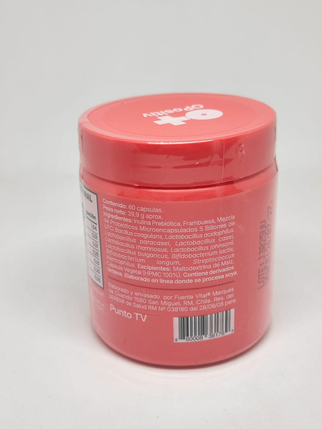 Ingredientes y advertencias de alérgenos del envase URO